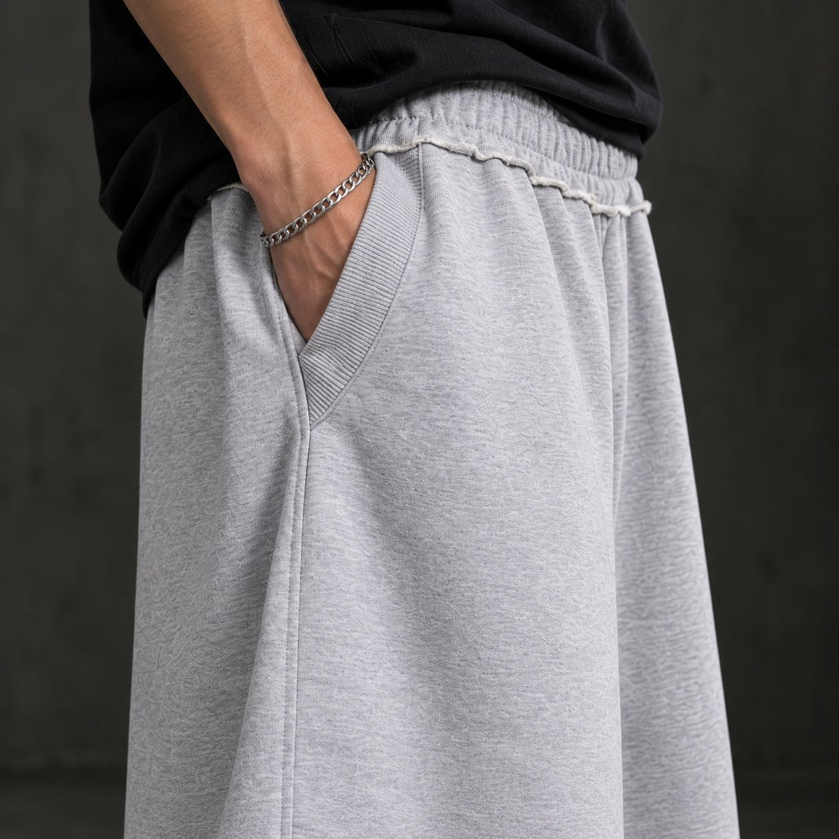 Raw Hem Sweat Shorts