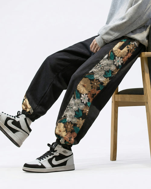 Komorebi Embroidery Joggers