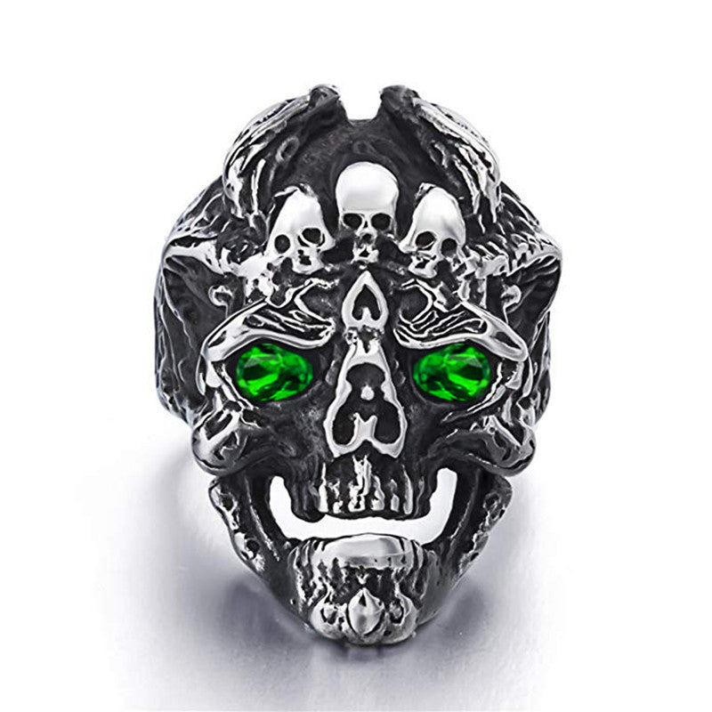 Devil Dragon Skull Ring