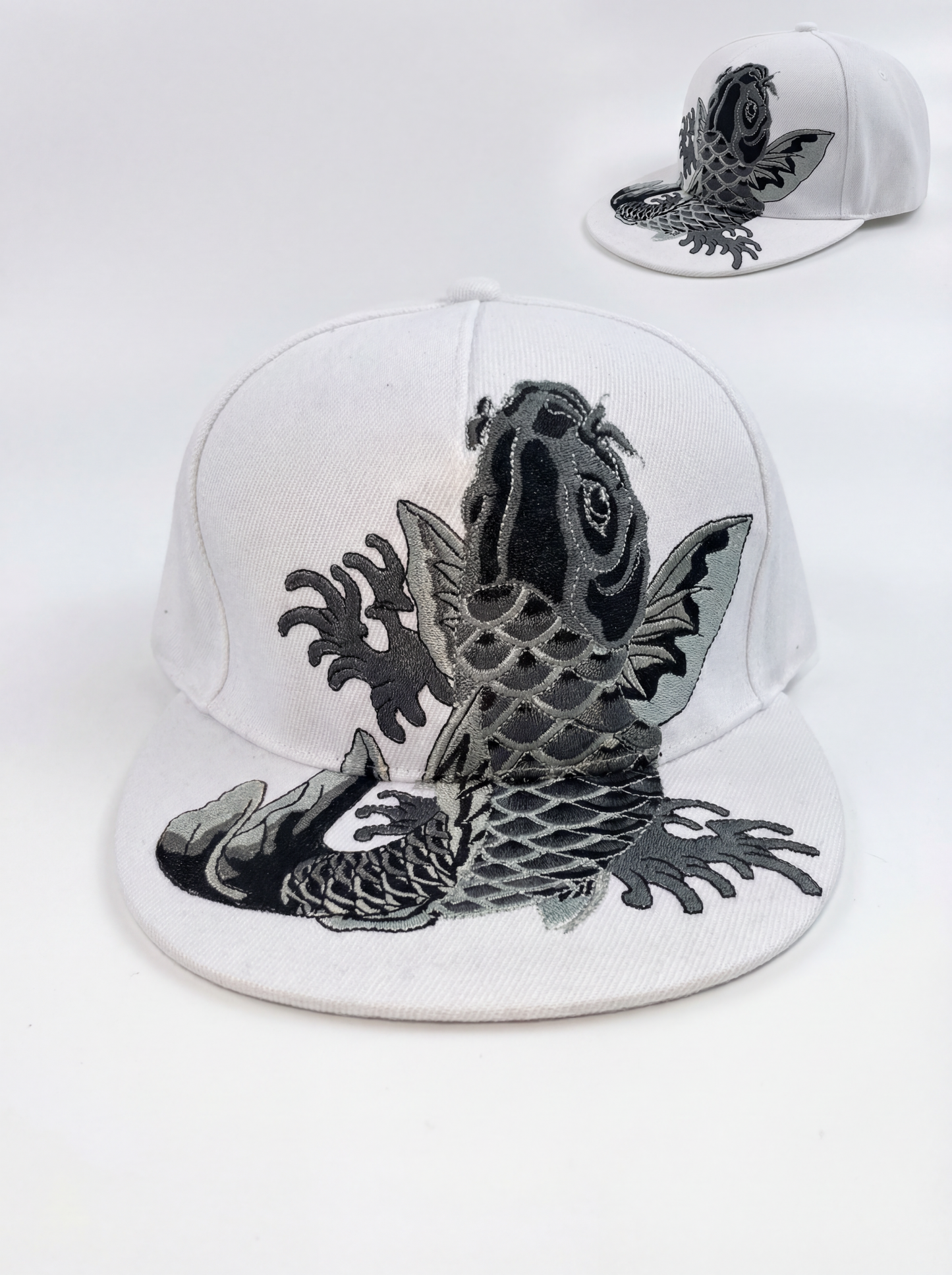 Moonlight Koi Embroidery Headwear