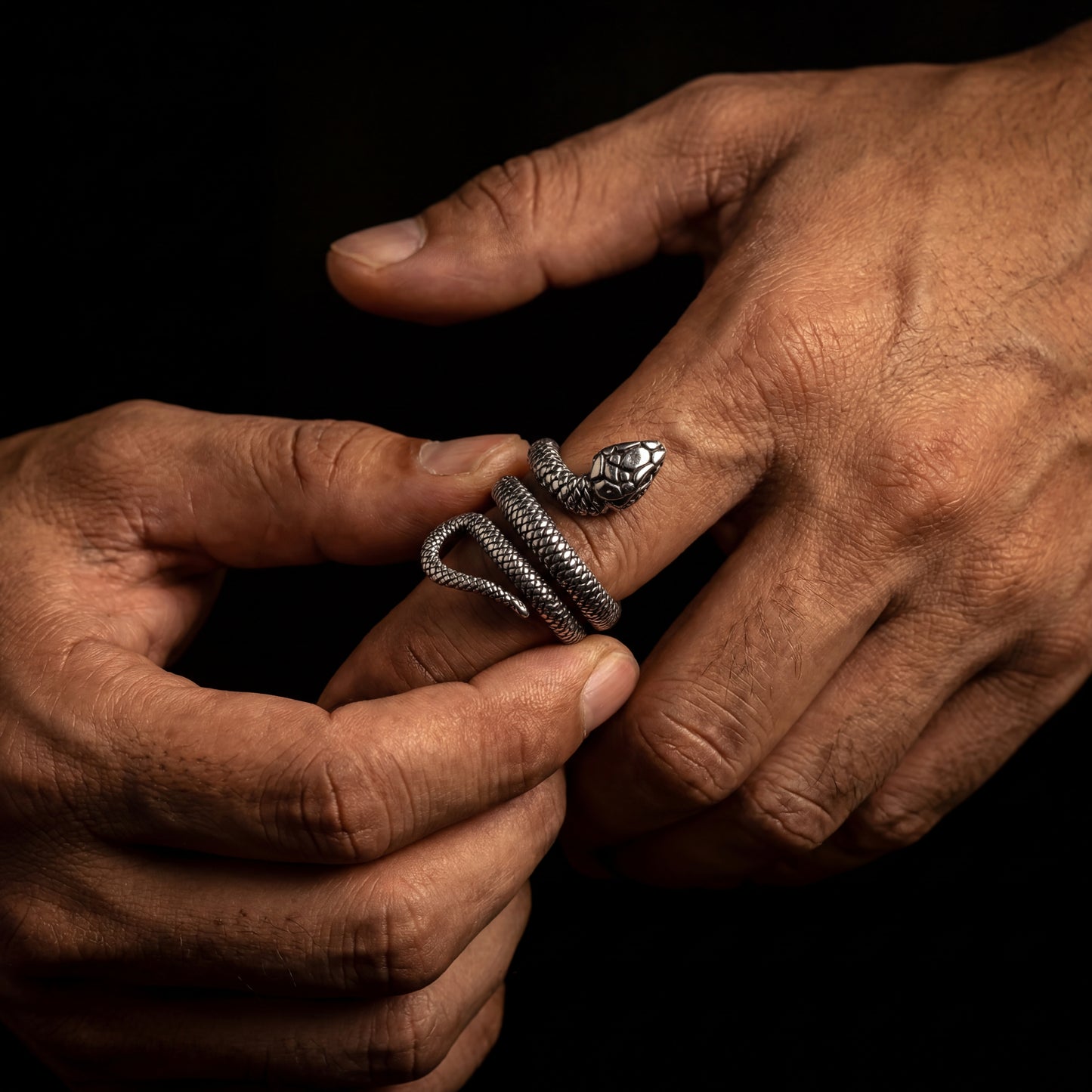 Coiled Snake Ring