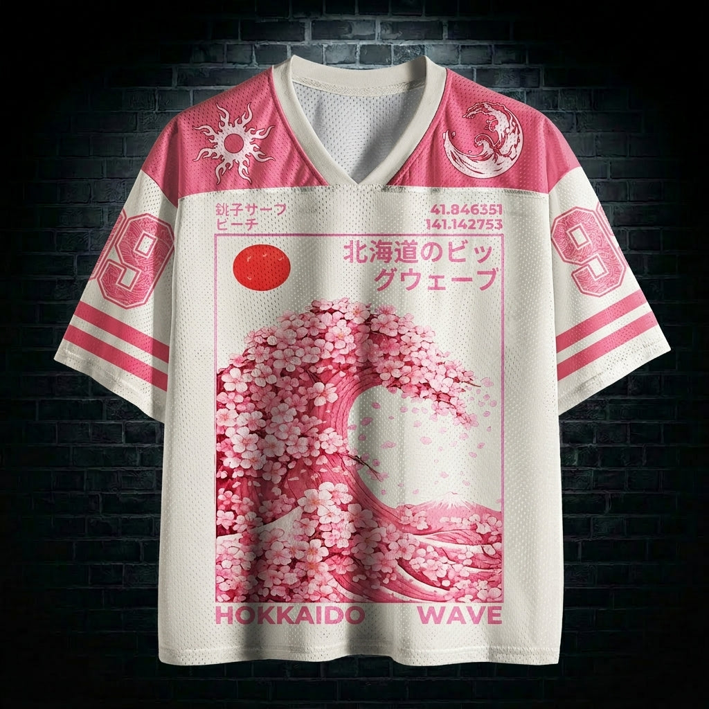 Sakura Wave Mesh Jersey