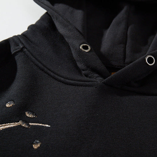 Nine-Tails Fox Embroidery Hoodie