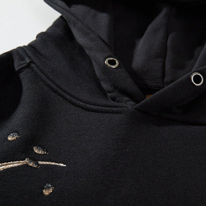 Nine-Tails Fox Embroidery Hoodie