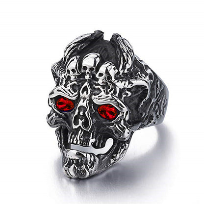 Devil Dragon Skull Ring