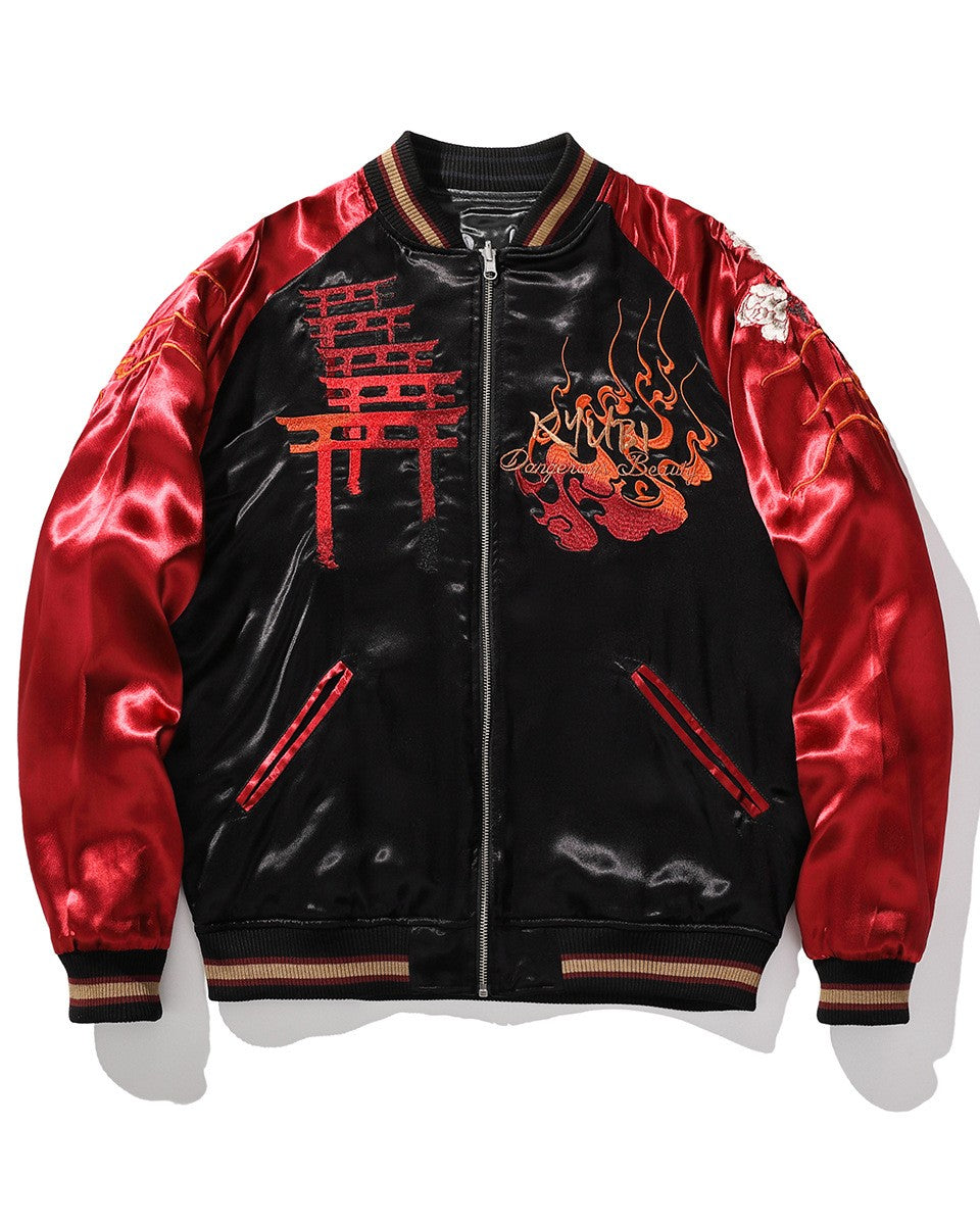 Geisha Kitsune Sukajan Jacket [REVERSIBLE]