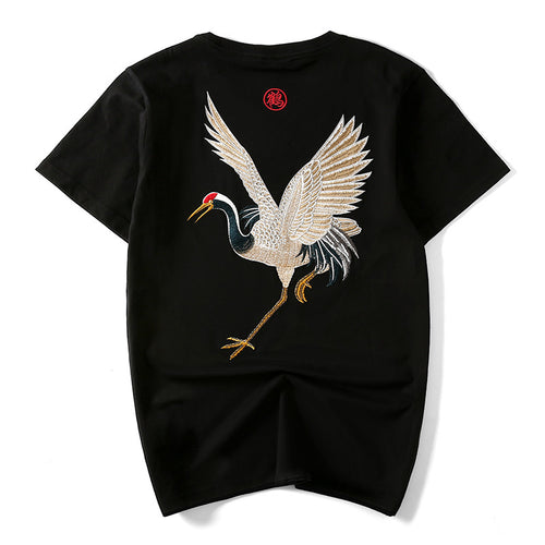 The Ascendant Crane Embroidery Tee