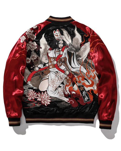 Geisha Kitsune Sukajan Jacket [REVERSIBLE]