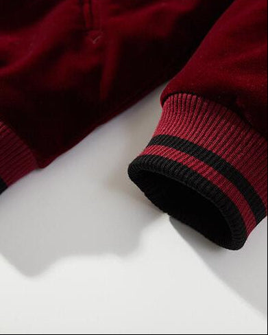 [BOGO] Dragon Blossom Embroidered Velvet Jacket