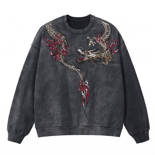 Coiled Ryu Embroidery Sweatshirt