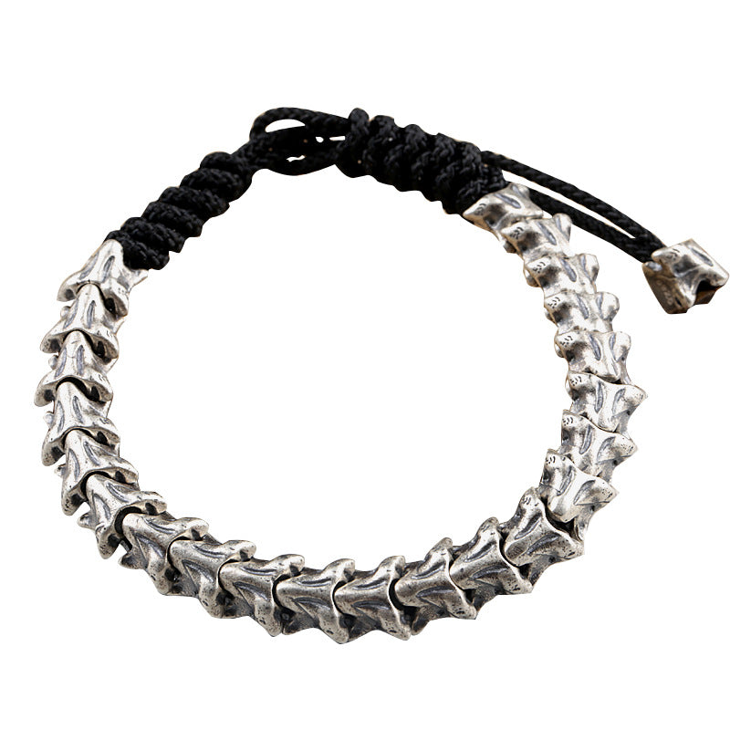 Snake Bone Silver Bracelet