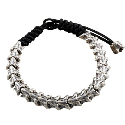 Snake Bone Silver Bracelet