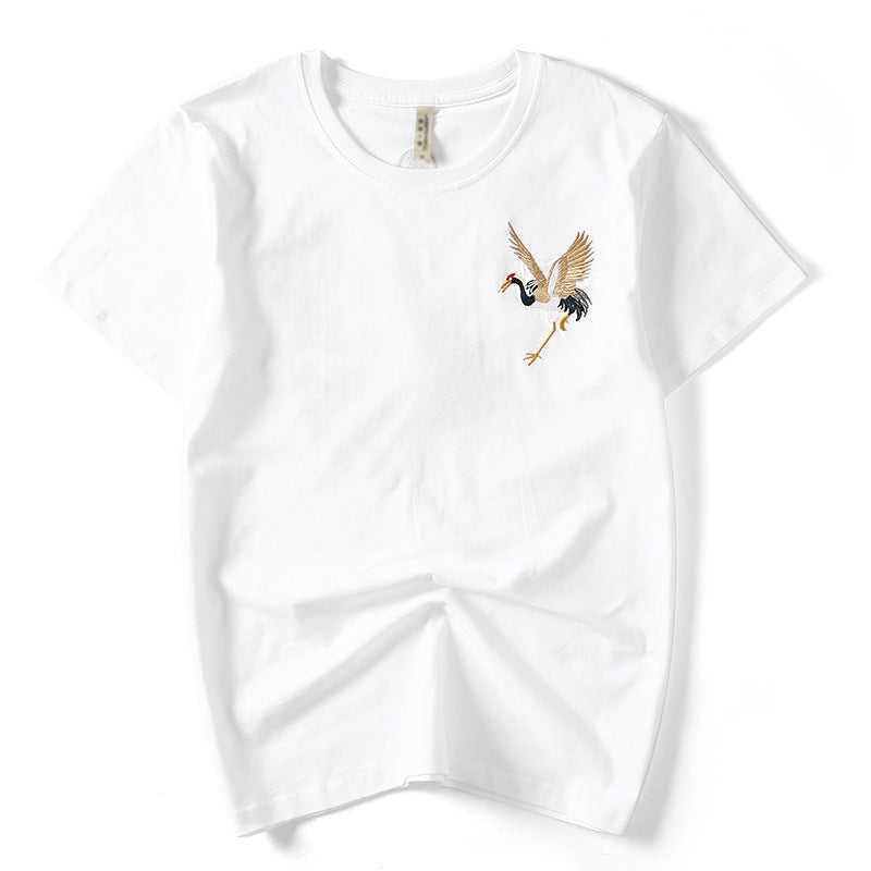 The Ascendant Crane Embroidery Tee