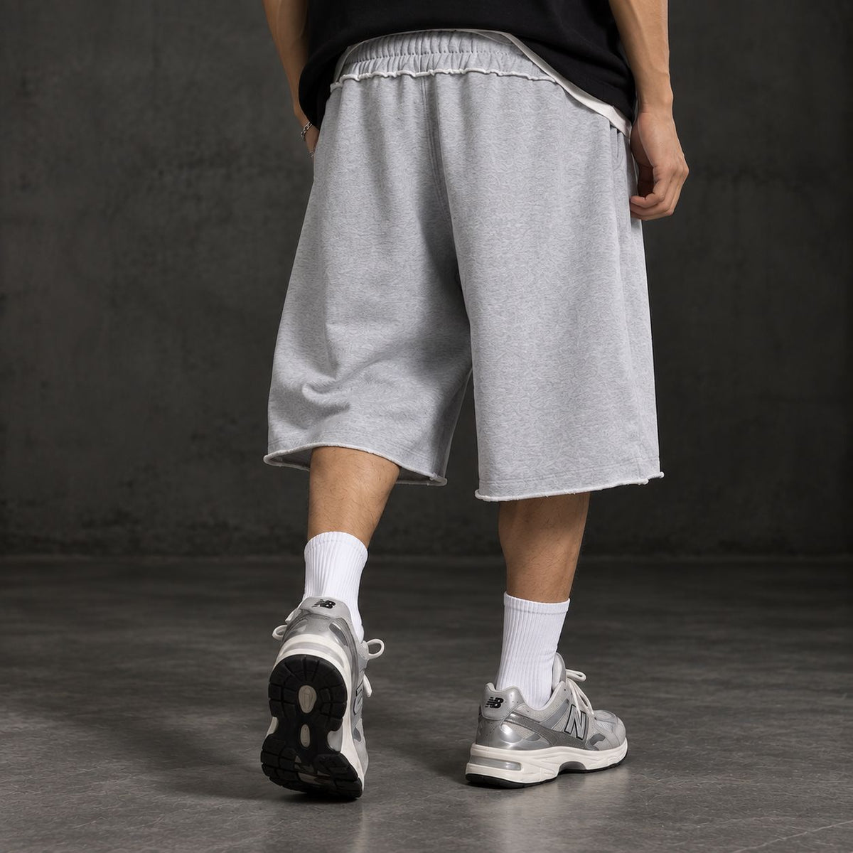 Raw Hem Sweat Shorts