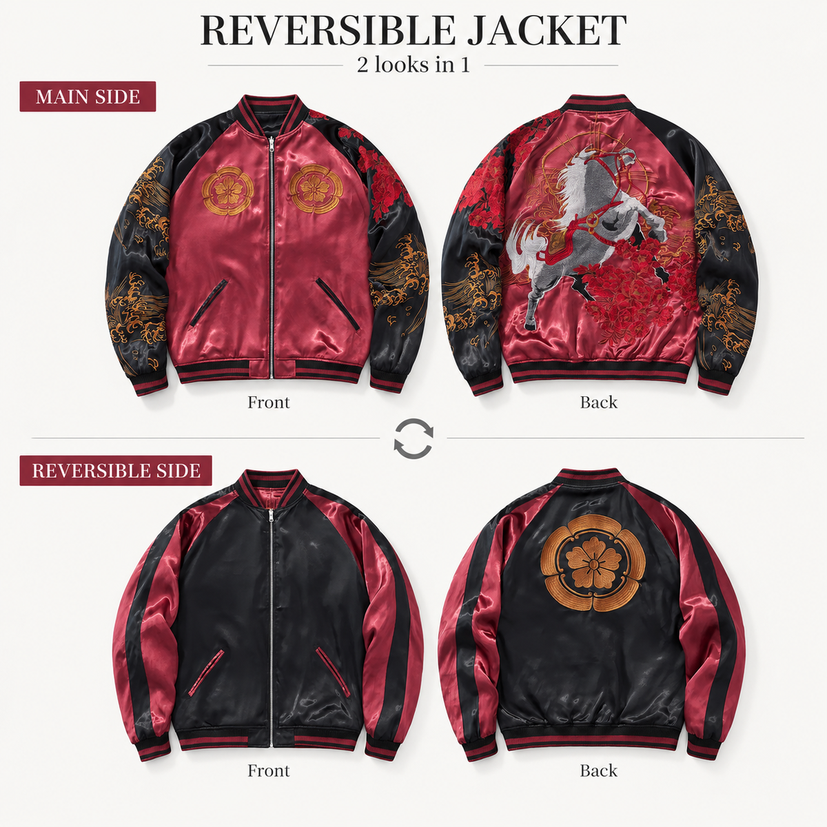 Imperial Steed Sukajan Jacket [REVERSIBLE]