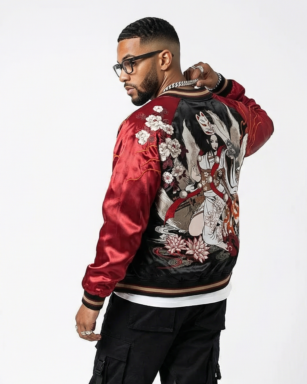 [BOGO] Geisha Kitsune Reversible Sukajan Jacket