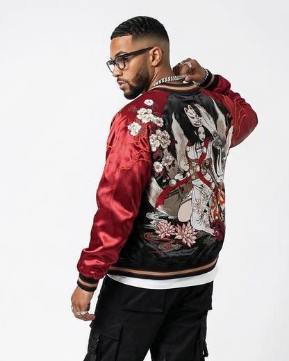 [BOGO] Geisha Kitsune Reversible Sukajan Jacket