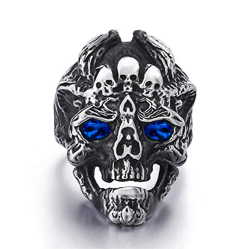 Devil Dragon Skull Ring