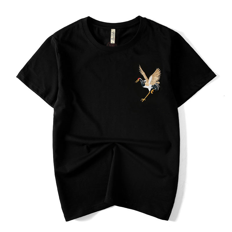 The Ascendant Crane Embroidery Tee