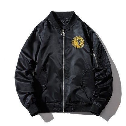 Fierce Tiger Embroidered Bomber Jacket
