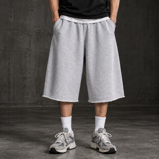 Raw Hem Sweat Shorts