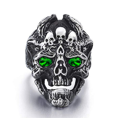 Devil Dragon Skull Ring