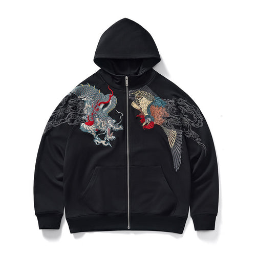 LEGACY 4 Embroidery Zipper Hoodie