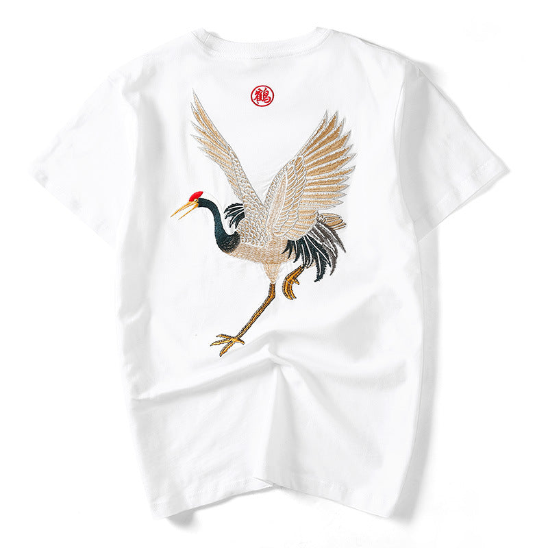 The Ascendant Crane Embroidery Tee