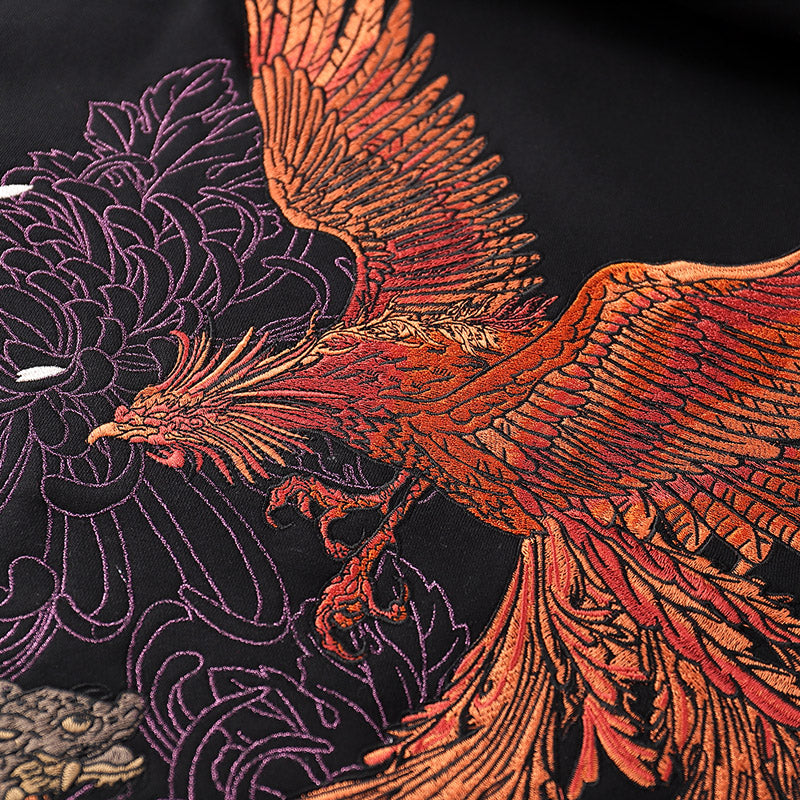 The Quad-Gods Embroidery Hoodie