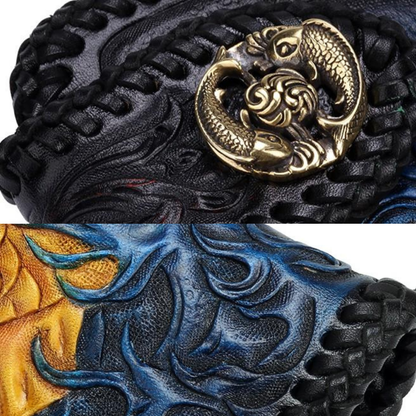 Arashi Koi Handcrafted Leather Wallet