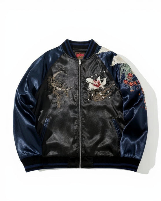 【新品未使用】AMATERAS oriental satin jacket Nine-tails Fox Sukajan Jacket – OniHolic
