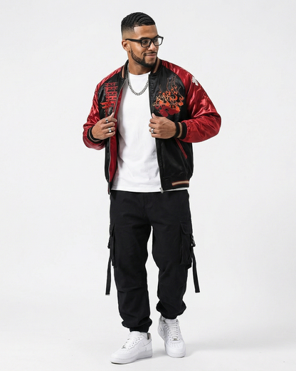 [BOGO] Geisha Kitsune Reversible Sukajan Jacket