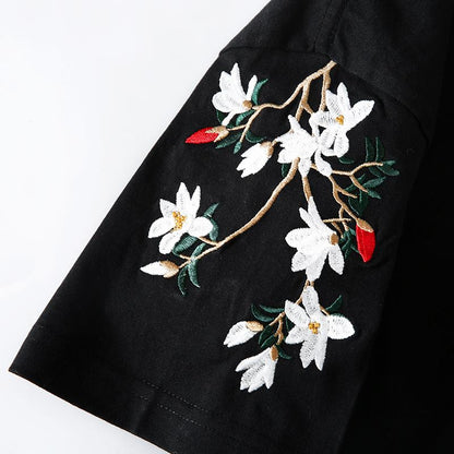 Eastern Eden Embroidery Tee