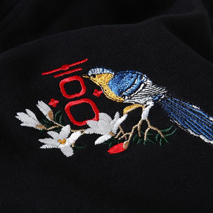 Eastern Eden Embroidery Hoodie