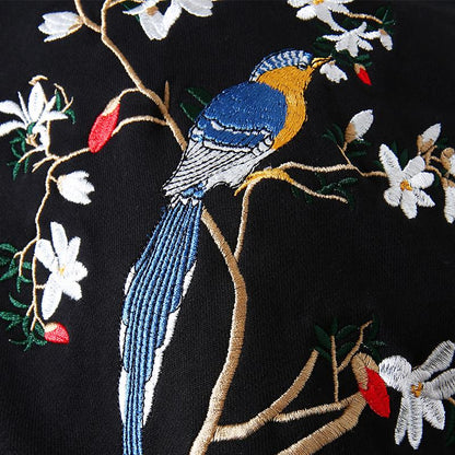 Eastern Eden Embroidery Hoodie