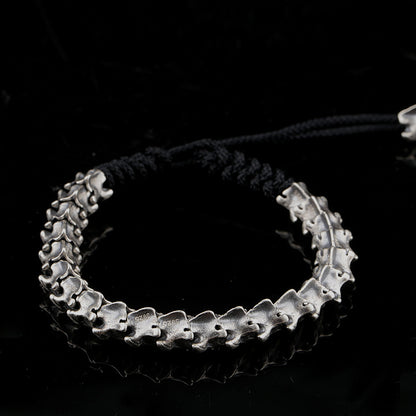 Snake Bone Silver Bracelet