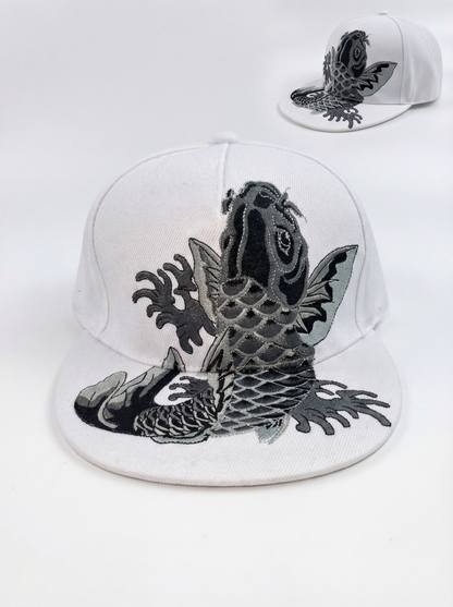Moonlight Koi Embroidery Headwear