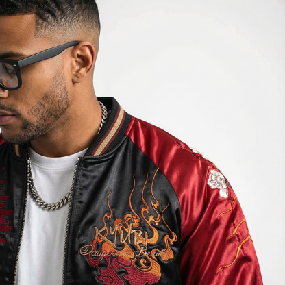 [BOGO] Geisha Kitsune Reversible Sukajan Jacket