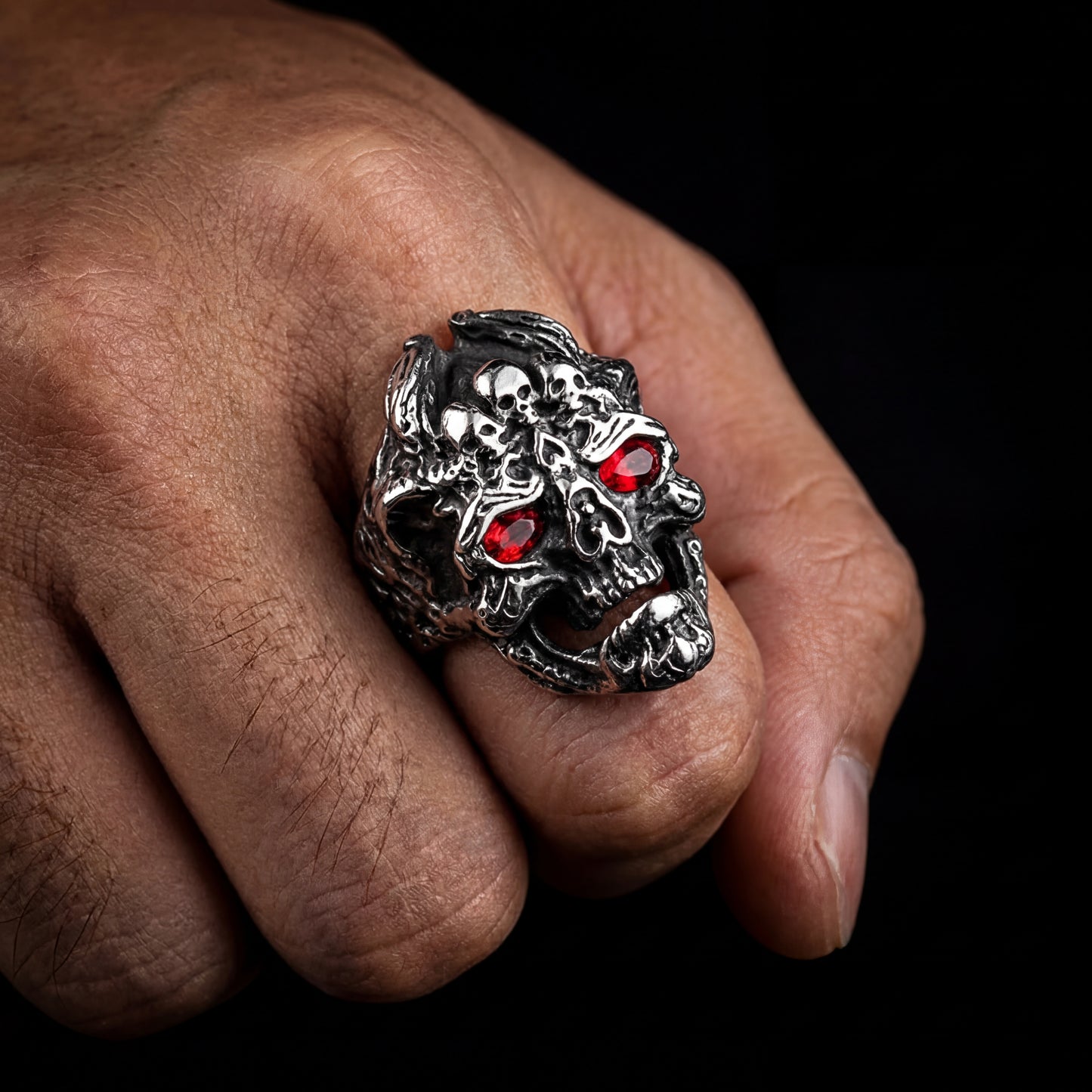 Devil Dragon Skull Ring