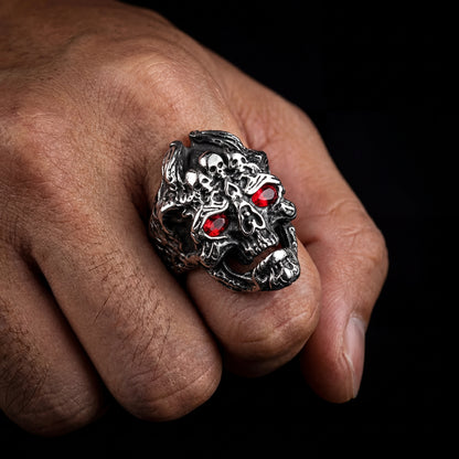 Devil Dragon Skull Ring