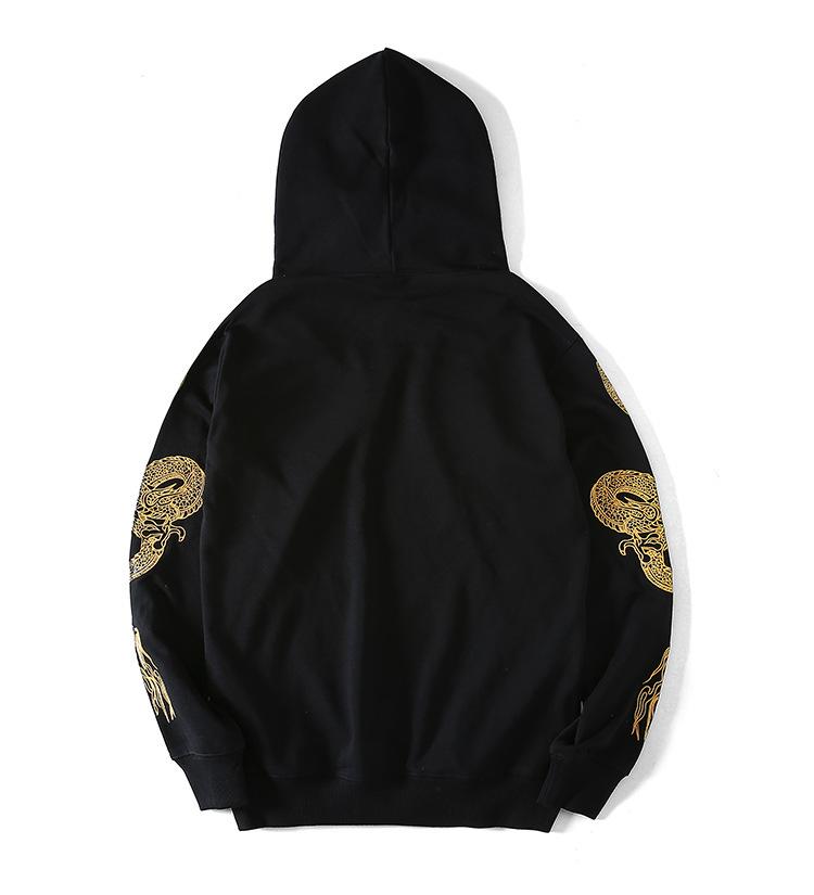 Double Draco Embroidery Hoodie