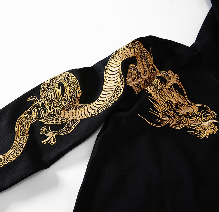 Double Draco Embroidery Hoodie