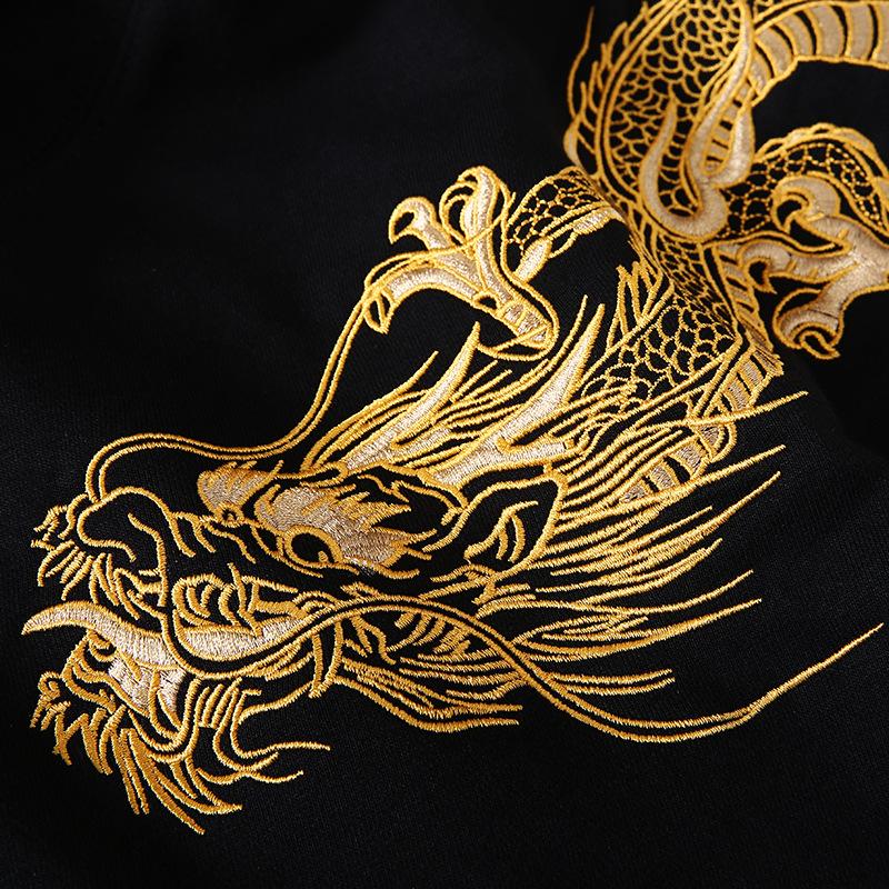 Double Draco Embroidery Hoodie