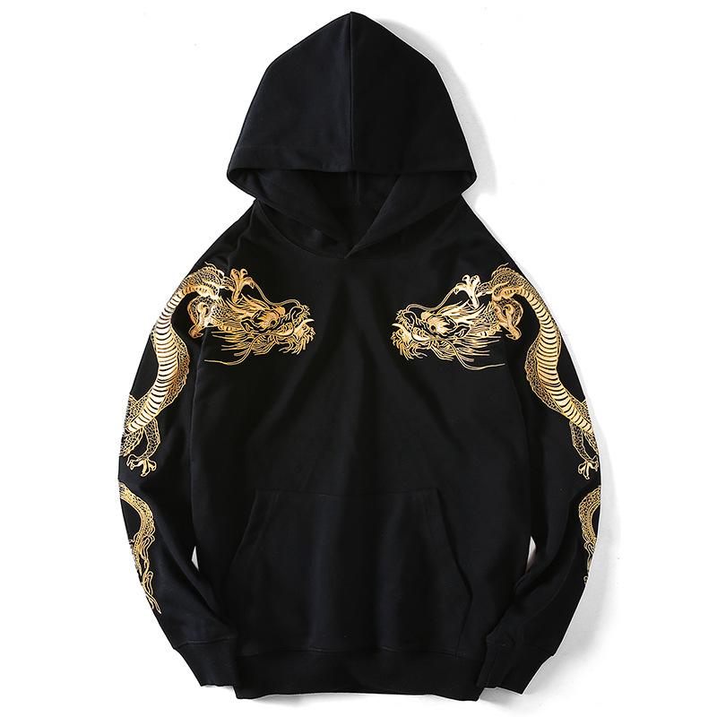 Double Draco Embroidery Hoodie