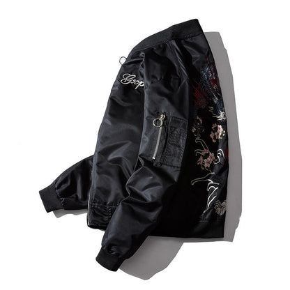Bilateral Power Dragon Tiger Bomber Jacket