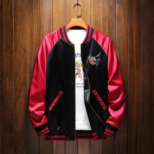Fiery Nine Tailed Kitsune Sukajan Jacket
