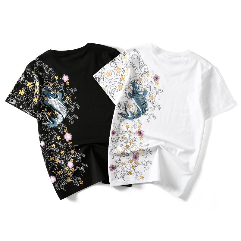 Floral Koi Carp Tee