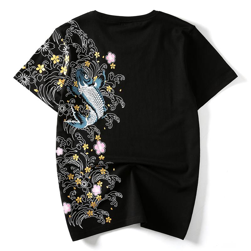 Floral Koi Carp Tee