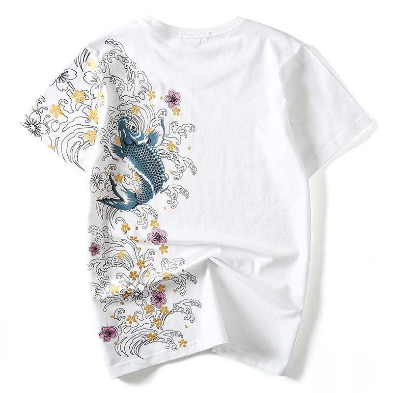 Floral Koi Carp Tee