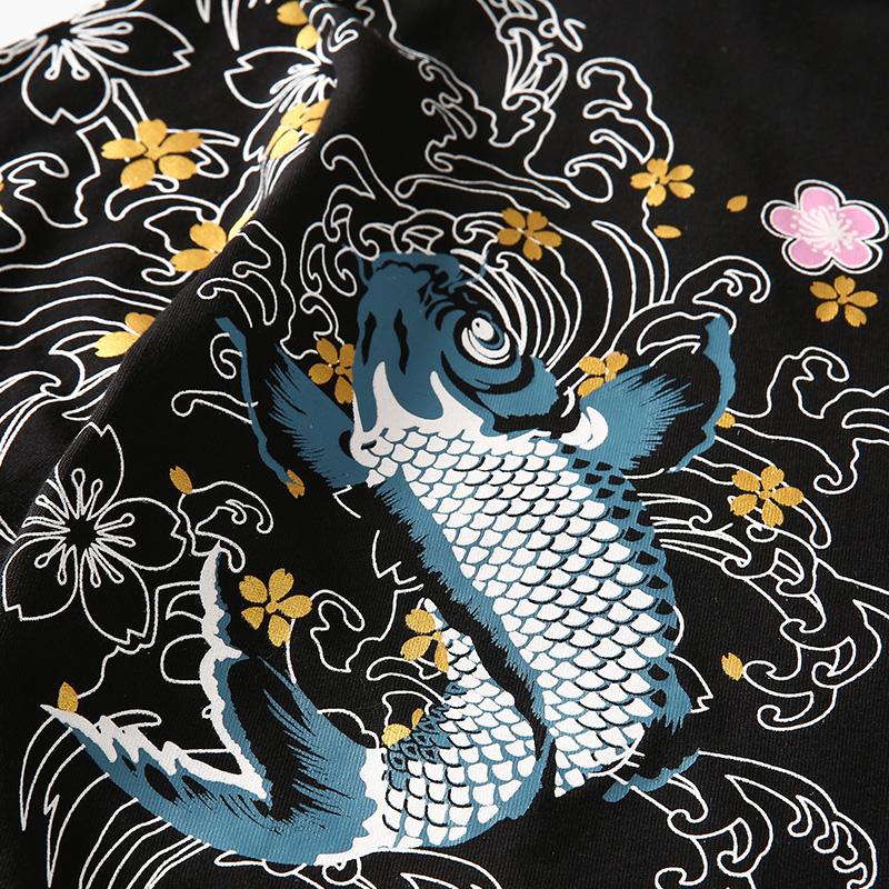 Floral Koi Carp Tee